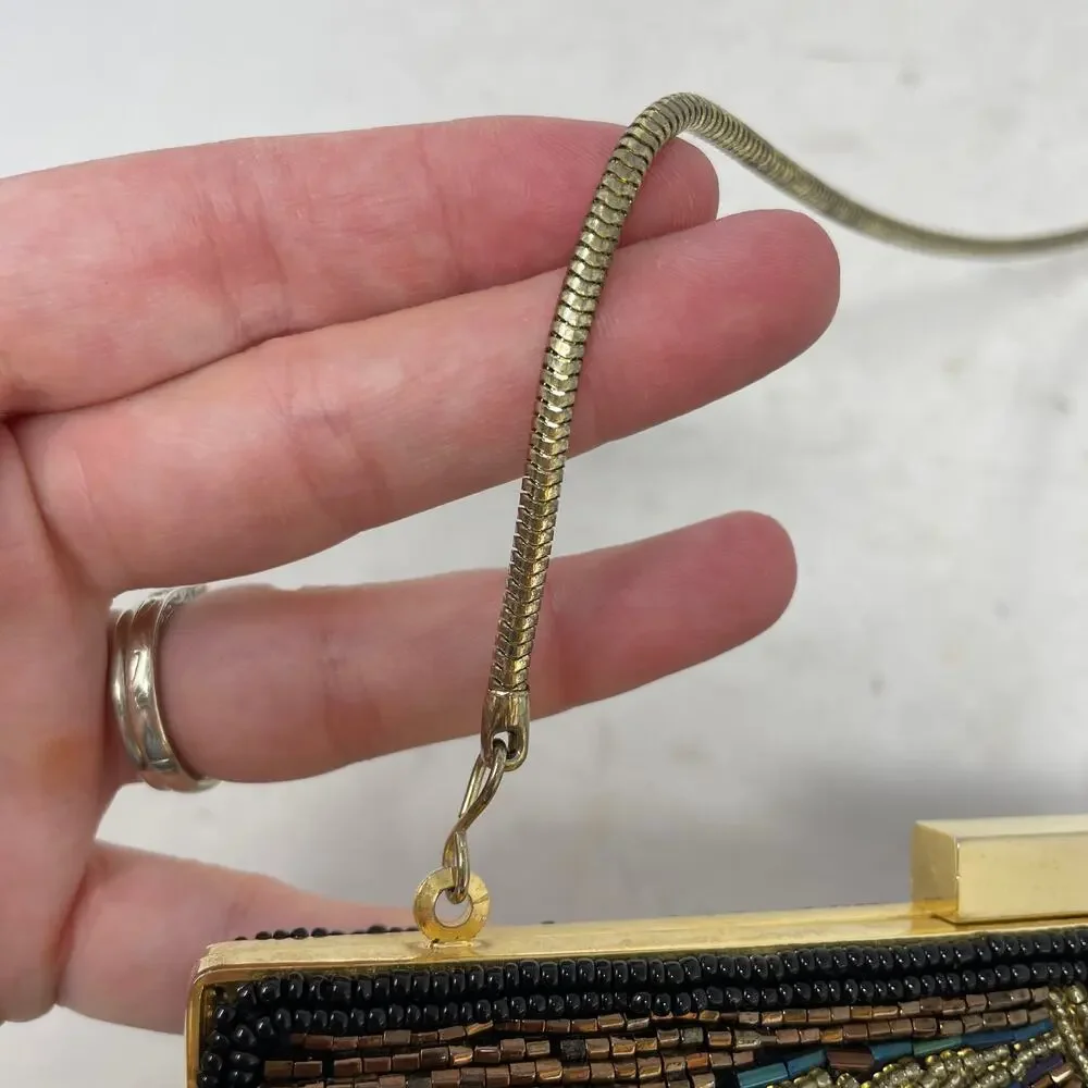 Vintage Studio 18 for La Regale Beaded Purse Shoulder Bag Kisslock